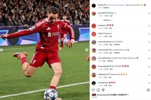 助攻双响找回状态，维尔茨社媒晒照庆祝：欧冠赛场全取三分！