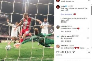 38岁瓦尔迪社媒晒照：花了点时间，但总算打入克雷莫内塞首球了