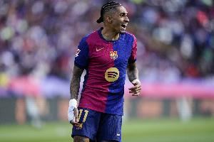 每体：拉菲尼亚已接近复出，有望在对阵毕尔巴鄂竞技的比赛中登场